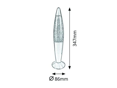 RabaLux Lampada da tavalo Glitter Rainbow 7008 Multicolore