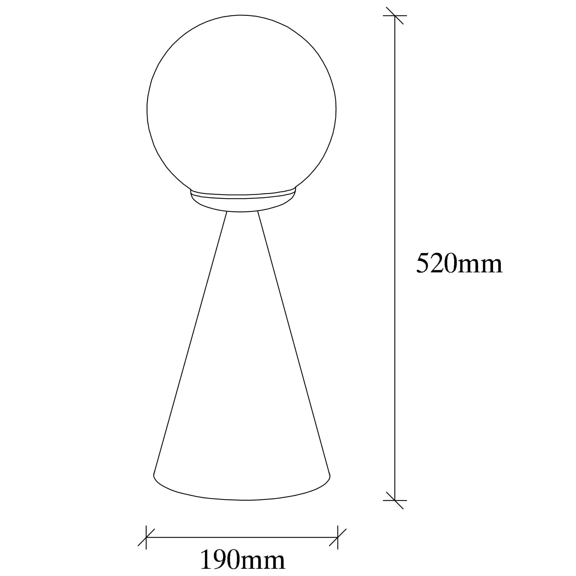 Asir Lampada da tavalo Gondol 5041 Bianco