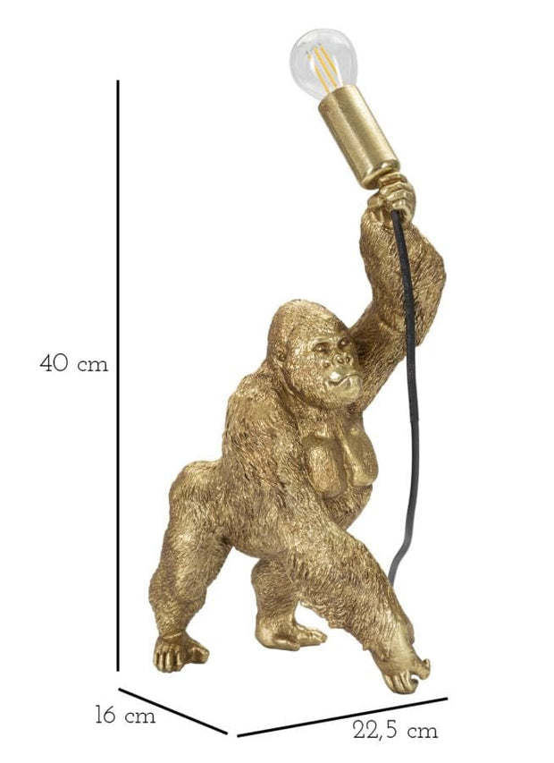 Mauro Ferretti Lampada da tavalo Gorilla Oro