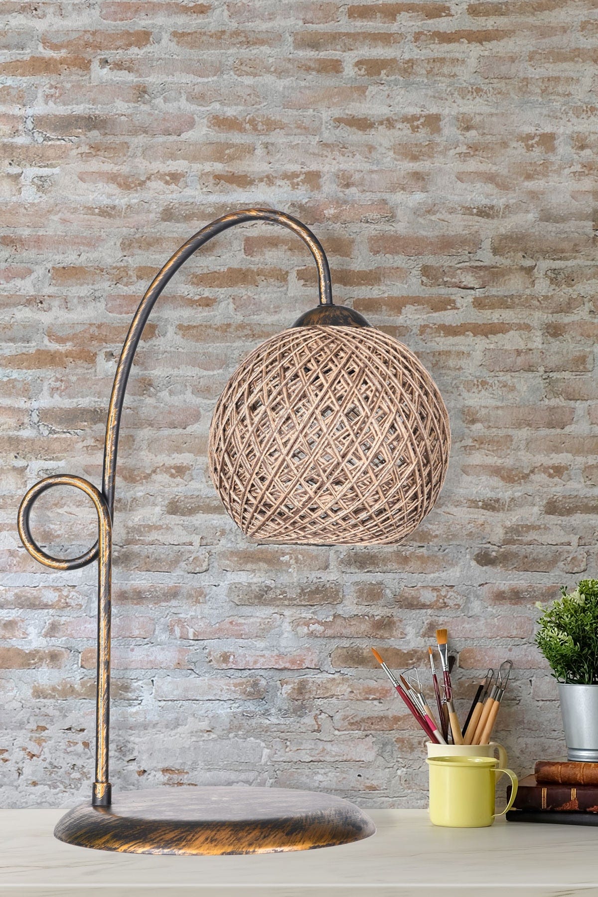 Asir Lampada da tavalo HM157 Marrone