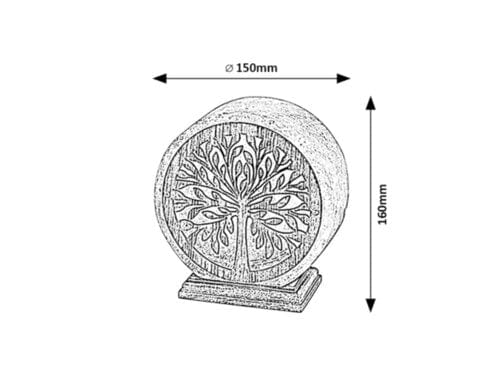 RabaLux Lampada da tavalo Igdrasil 76009 Arancia