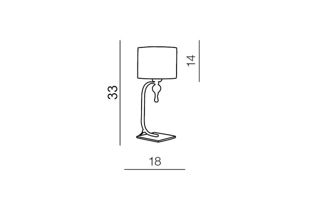 Azzarddo Lampada da tavalo Impress AZ1107 Bianco