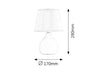 RabaLux Lampada da tavalo Ingrid 4476 Marrone