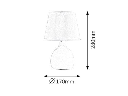 RabaLux Lampada da tavalo Ingrid 4476 Marrone