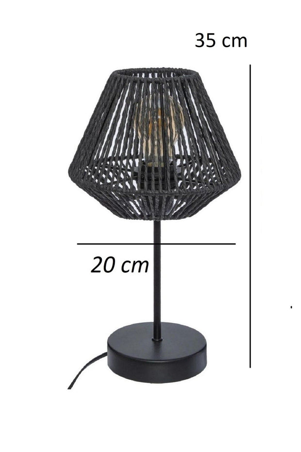 Oyo Lampada da tavalo Jut Masa Nero