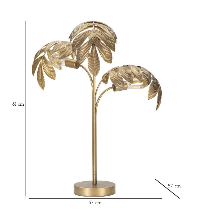 Mauro Ferretti Lampada da tavalo Leaf Oro