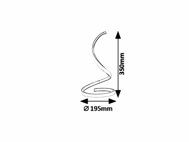 RabaLux Lampada da tavalo Led Anais 5469 Argento