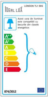 IdealLux Lampada da tavalo London TL1 Big Cromo