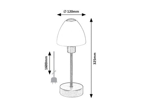 RabaLux Lampada da tavalo Lydia 2295 Argento