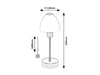 RabaLux Lampada da tavalo Lydia 2295 Argento