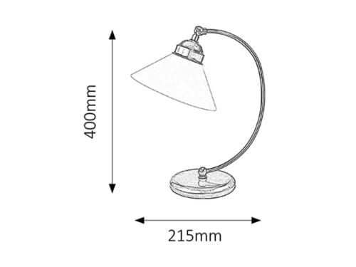 RabaLux Lampada da tavalo Marian 2702 Bronzo