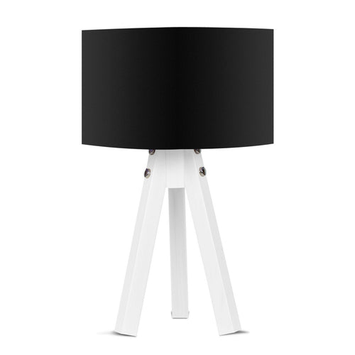 Oyo Lampada da tavalo Mdf Bianco e Nero