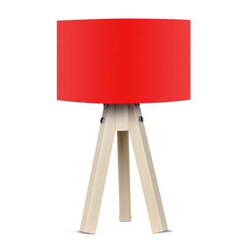 Oyo Lampada da tavalo Mdf Rosso