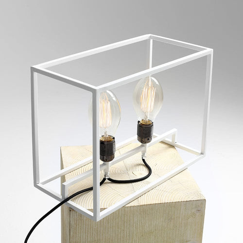 Customform Lampada da tavalo Metric Bianco