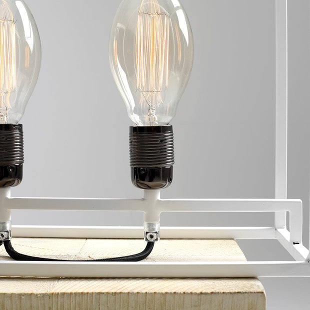 Customform Lampada da tavalo Metric Bianco