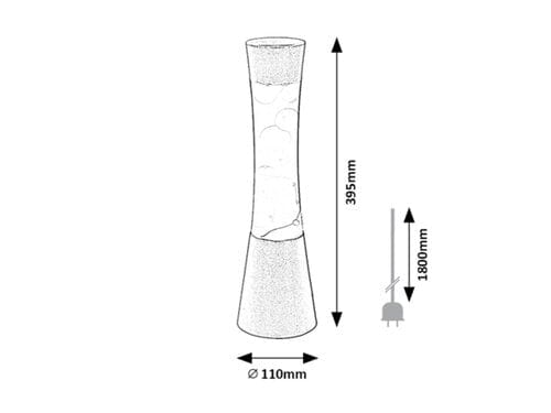 RabaLux Lampada da tavalo Minka 7029 Argento