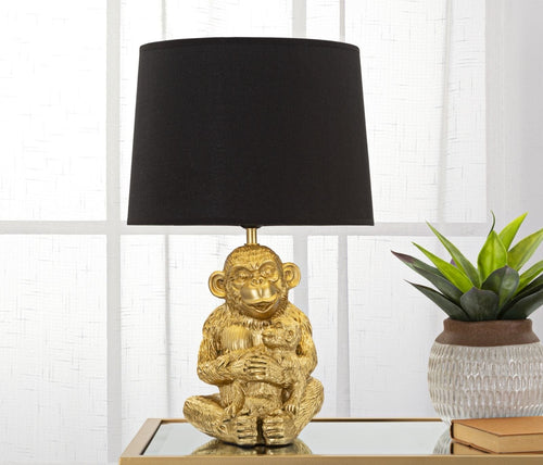 Mauro Ferretti Lampada da tavalo Monkey Mum Oro