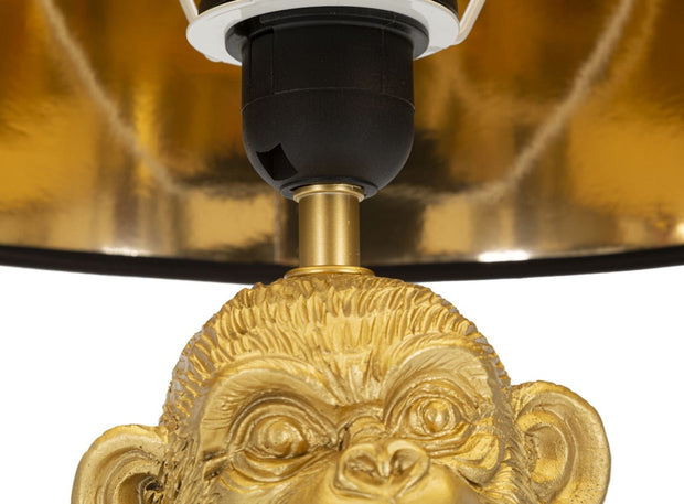 Mauro Ferretti Lampada da tavalo Monkey Mum Oro