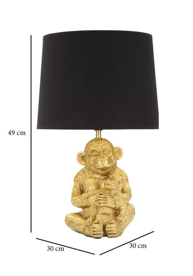 Mauro Ferretti Lampada da tavalo Monkey Mum Oro