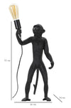 Lampada da tavalo Monkey Nero (7)