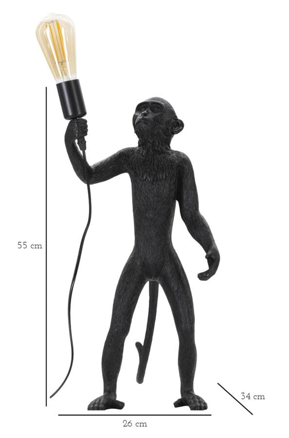 Lampada da tavalo Monkey Nero (7)