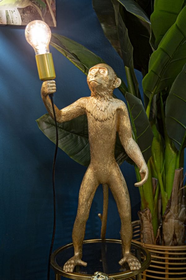 Mauro Ferretti Lampada da tavalo Monkey Oro