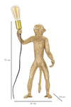 Mauro Ferretti Lampada da tavalo Monkey Oro