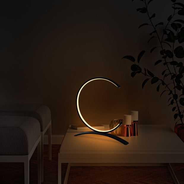 Lampada da tavalo Moon 13330 Nero (2)