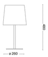 IdealLux Lampada da tavalo Nordik TL1 Nero