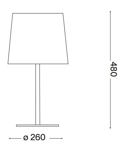 IdealLux Lampada da tavalo Nordik TL1 Nero