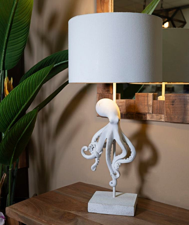 Mauro Ferretti Lampada da tavalo Octopus Bianco