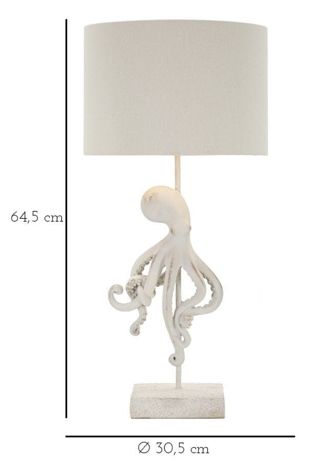 Mauro Ferretti Lampada da tavalo Octopus Bianco