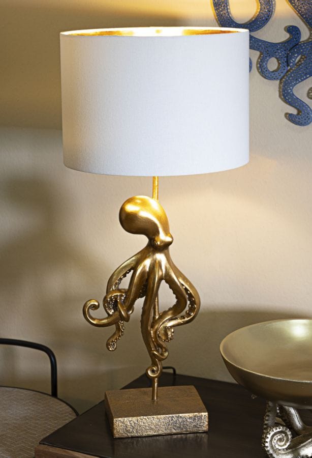 Mauro Ferretti Lampada da tavalo Octopus Oro