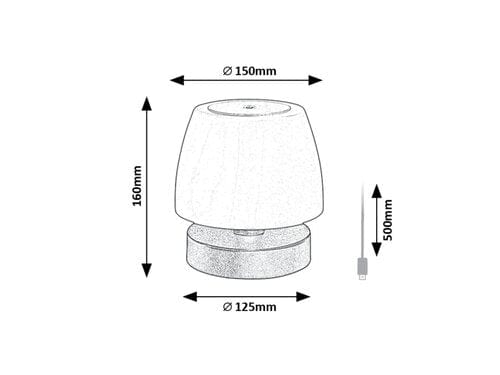Lampada da tavalo Odera 7040 Nero (5)
