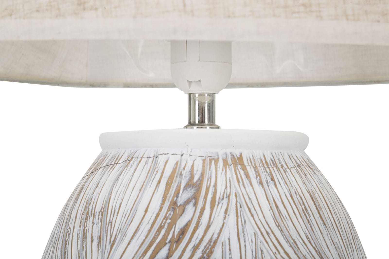 Lampada da tavalo Oval Atene Bianco (2)