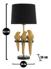 Lampada da tavalo Parrots Nero (5)