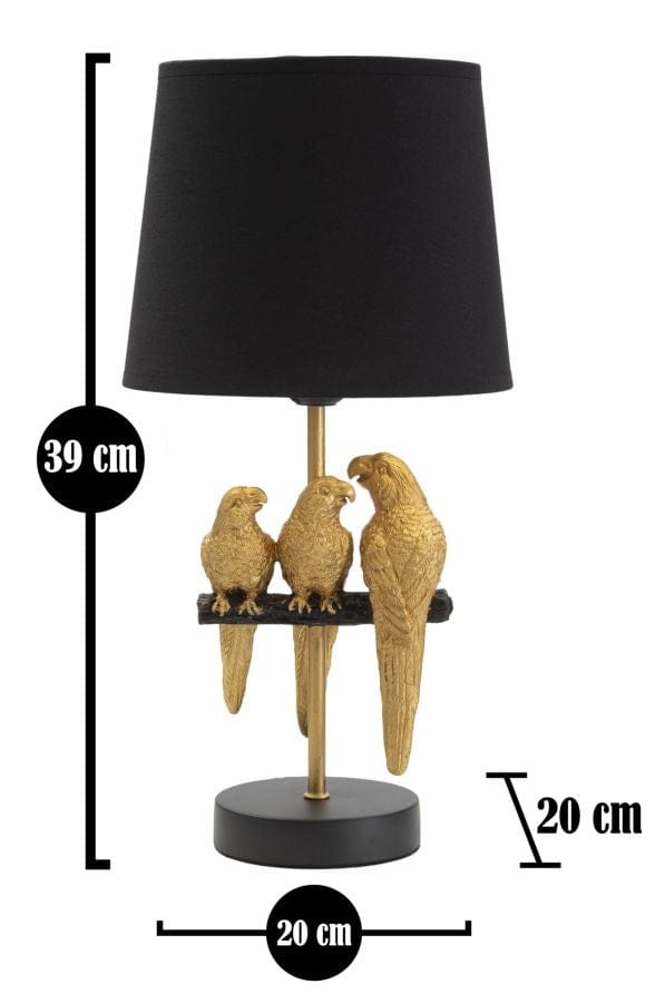 Mauro Ferretti Lampada da tavalo Parrots Small Nero