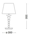 IdealLux Lampada da tavalo Pegaso TL1 Big Bianco