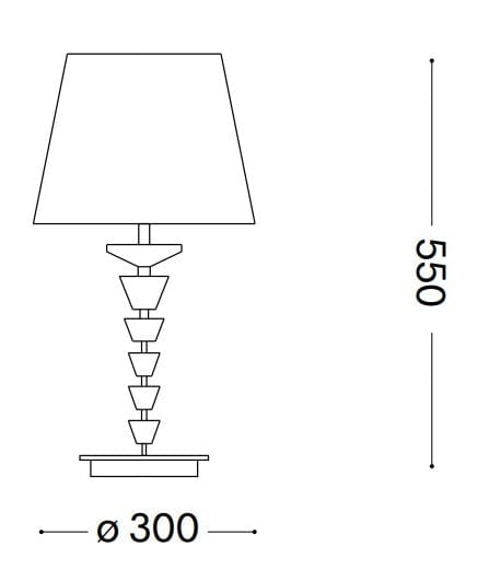 IdealLux Lampada da tavalo Pegaso TL1 Big Bianco