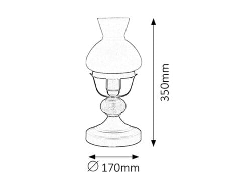 RabaLux Lampada da tavalo Petronel 7072 Nero