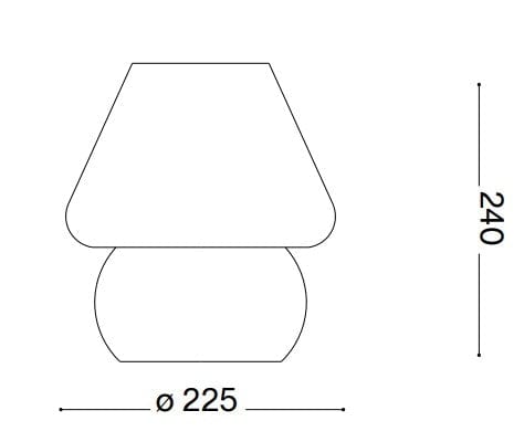 IdealLux Lampada da tavalo Prato TL1 Big Bianco