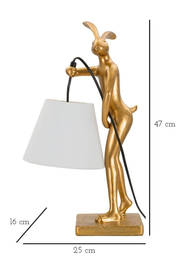 Mauro Ferretti Lampada da tavalo Rabbit Stand Oro
