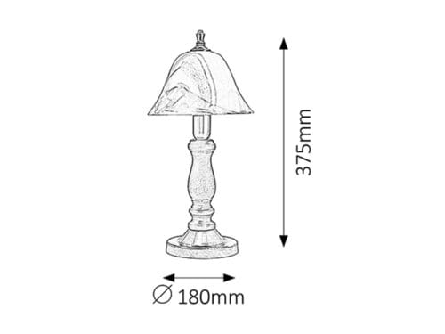 RabaLux Lampada da tavalo Rustic 3 7092 Bronzo