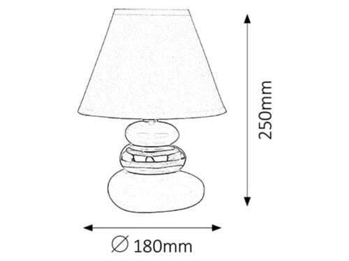 Lampada da tavalo Salem 4948 Bianco (1)