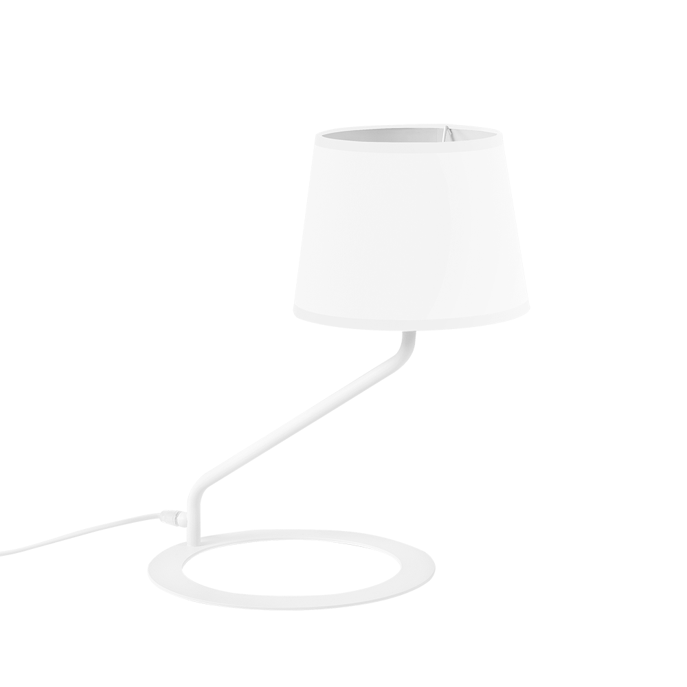 Customform Lampada da tavalo Shade Bianco