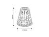 RabaLux Lampada da tavalo Siggy 76004 Trasparente