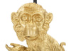 Mauro Ferretti Lampada da tavalo Sitting Monkey Oro