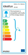 IdealLux Lampada da tavalo Snell TL1 Small Bianco
