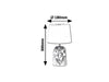 RabaLux Lampada da tavalo Sonal 4548 Bianco