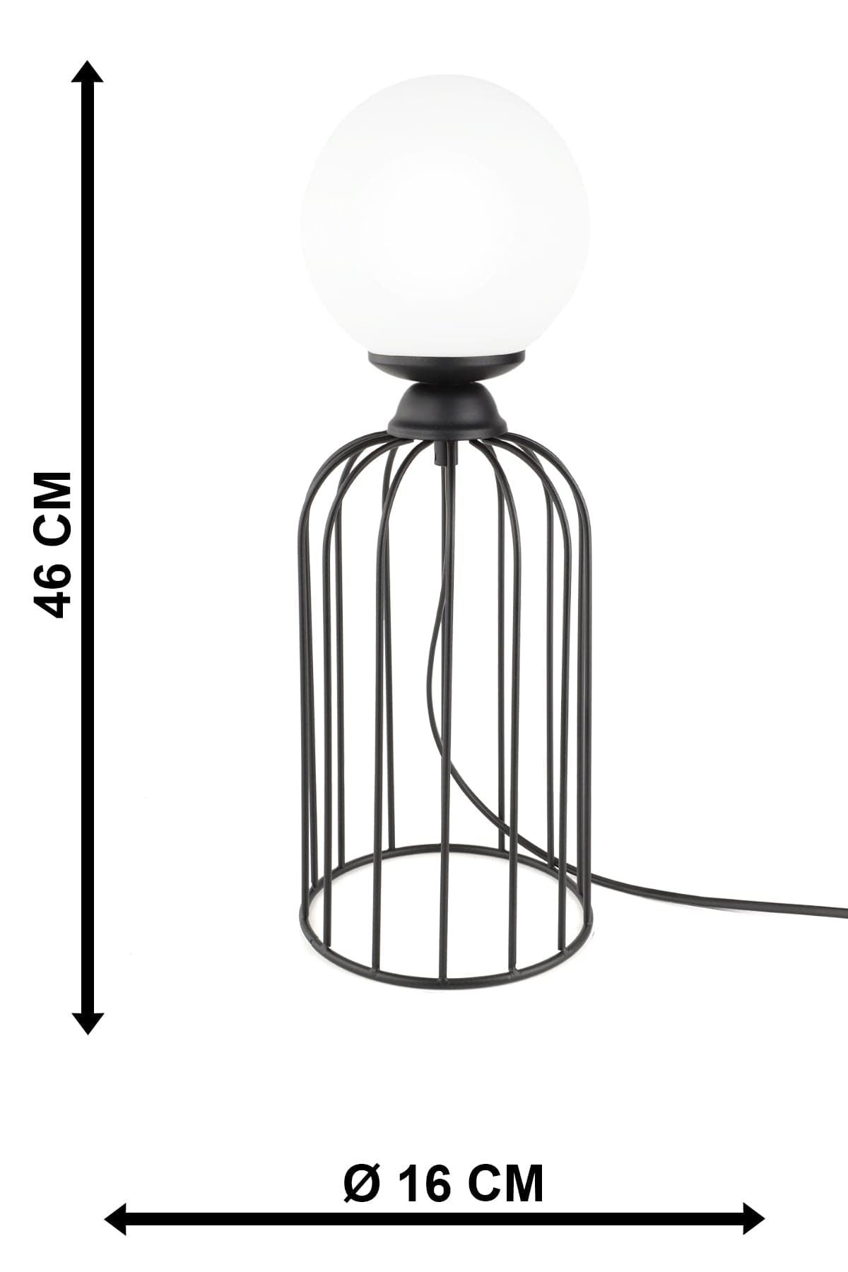 Oyo Lampada da tavalo Tema Bianco e Nero